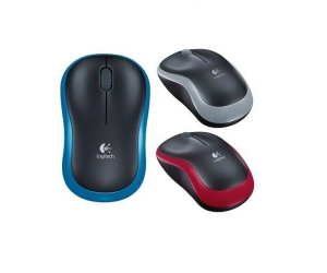 Chuột máy tính không dây Logitech M185 (Xám)